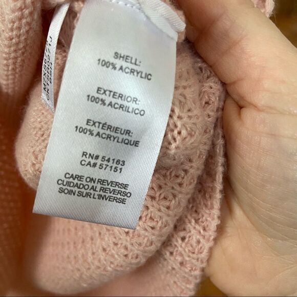 Calvin Klein Textured Knit Cowl Neck Pullover Sweater Size Large - Picture 7 of 7